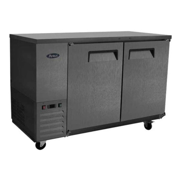 Atosa SBB48GRAUS2 48" Shallow Depth Double Solid Door Back Bar Cooler 11.5 Cu.Ft