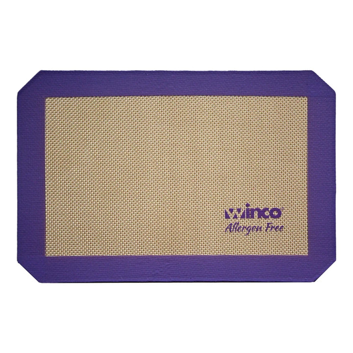 Winco SBS-11PP Purple Silicone Baking Mat, Quarter-size, 8-1/4" x 11-3/4", Allergen Free