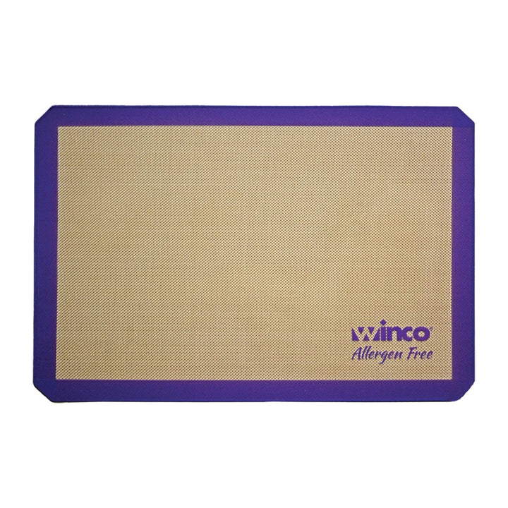 Winco SBS-16PP Purple Silicone Baking Mat, Half-size, 11-5/8" x 16-1/2", Allergen Free