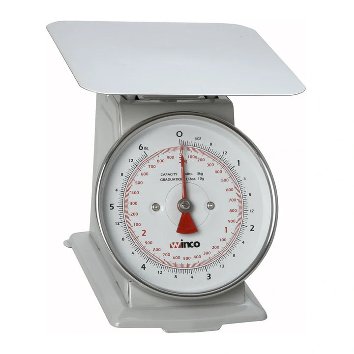 Winco SCAL-66 6 Lbs Receiving Scale, 6.5" Dial