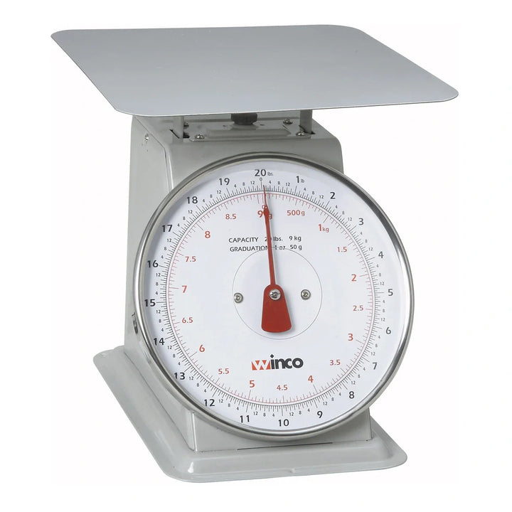 Winco SCAL-820 20Lbs Receiving Scale, 8" Dial