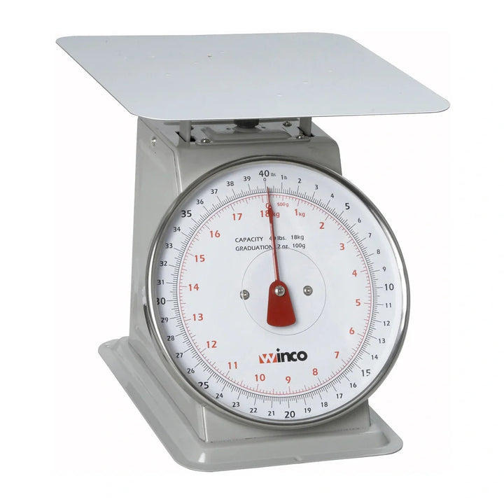 Winco SCAL-840 40Lbs Receiving Scale, 8" Dial