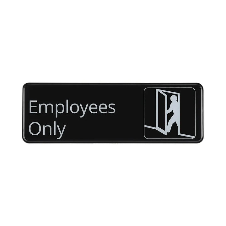 CAC China SCE3-EE05 Sign Compliance EN Employee Only 9x3"H /Each