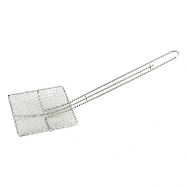 Winco SCF-6S 6-3/4" Mesh Skimmer, Square, Nickel  Plated