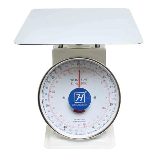 Thunder Group SCSL006 Stainless Steel Flat Platform Scale, 70 LB.