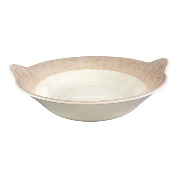 Thunder Group SD5614J 12-7/8" Diameter x 3-1/2" Melamine Deep Bowl With 1-1/4" Handles