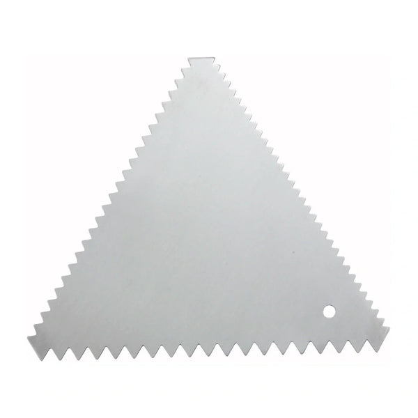 Winco SDC-6 Stainless Steel Triangle Cake Decorating Combs, 6pcs/pk,