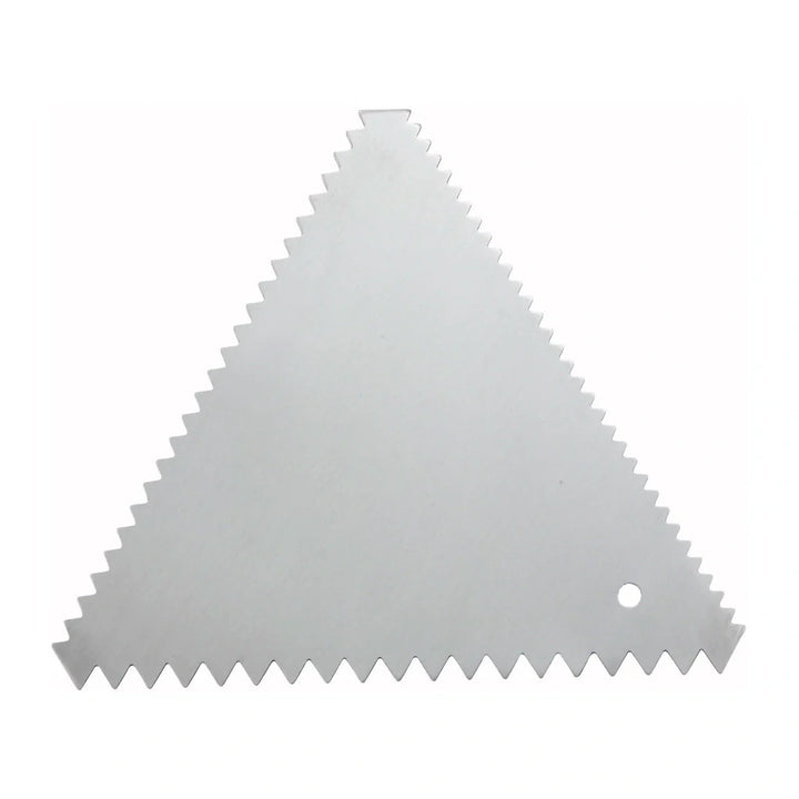 Winco SDC-6 Stainless Steel Triangle Cake Decorating Combs, 6pcs/pk,