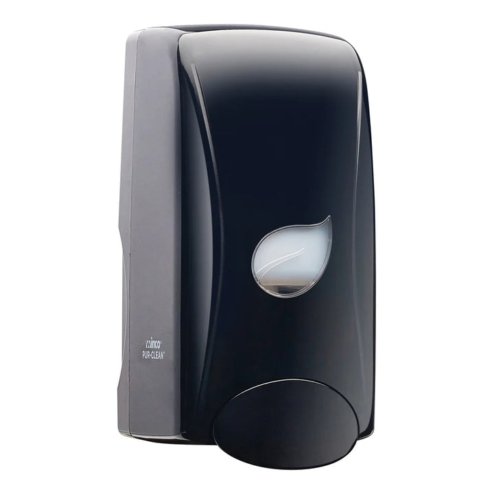 Winco SDMF-1K Pur-Clean, Manual Foam Soap Dispenser, Black, 1000ml