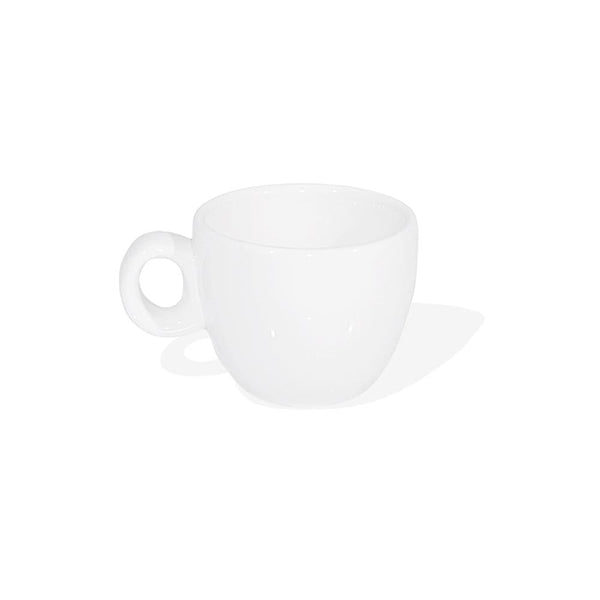 Furtino England Sphere 8cl (3oz) White Porcelain Espresso Cup, Pack of 6