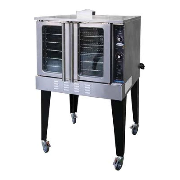 Serv-Ware SGCO-1 38.11” Stainless Steel Single-Deck Convection Oven, Gas, 54,000 BTU/H