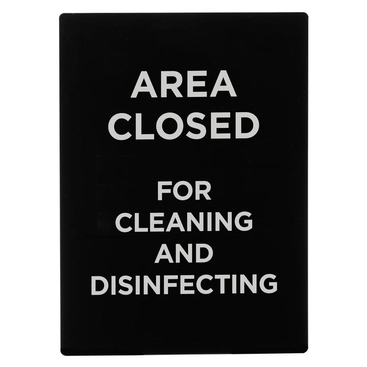 Winco SGN-807 Area Closed For Cleaning & Disinfecting