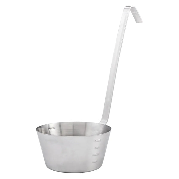 Winco SHHD-1 1 Qt Stainless Steel Hooked Handle Dipper