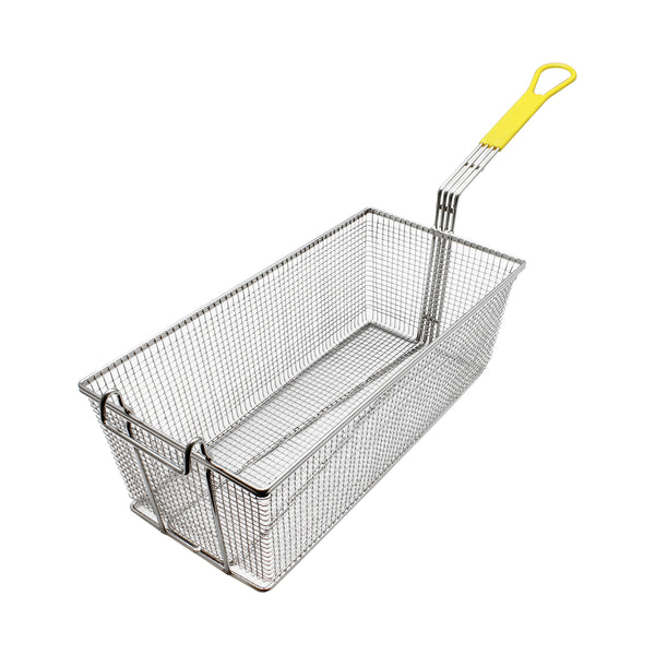 Thunder Group SLFB009 17" x 8" x 5-3/4" Nickel Plated Rectangular Fry Basket