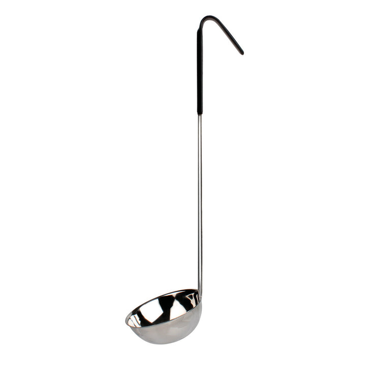 Thunder Group SLOL206 3-3/4" x 1-5/8" Stainless Steel Serving Ladle Black