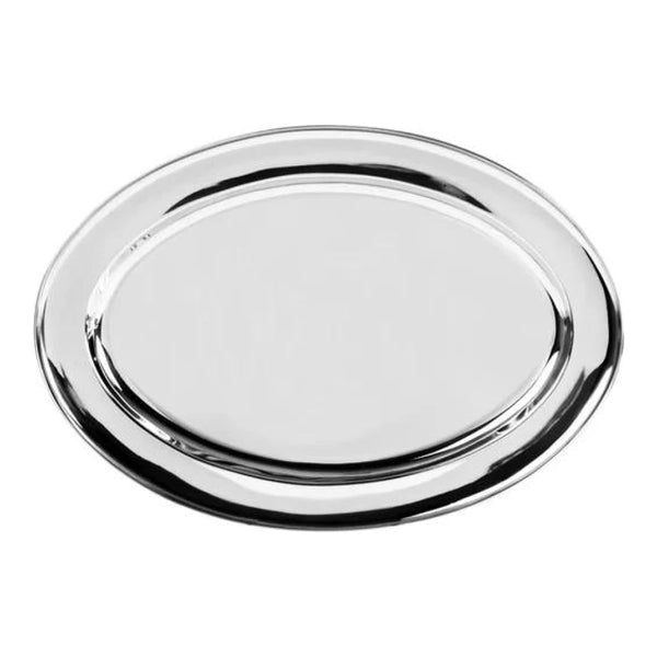 Thunder Group SLOP022 22" x 14-1/2" x 1" Stainless Steel Platter