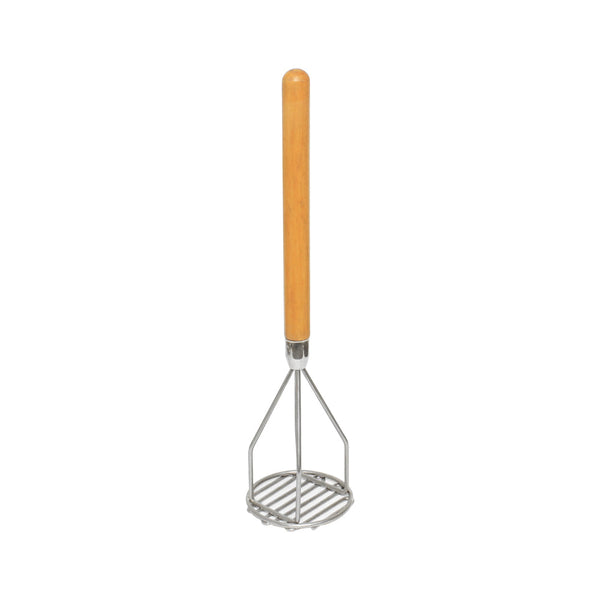 Thunder Group SLPMR018 4-1/2" x 18" Iron Plated Round Shape Potato Masher