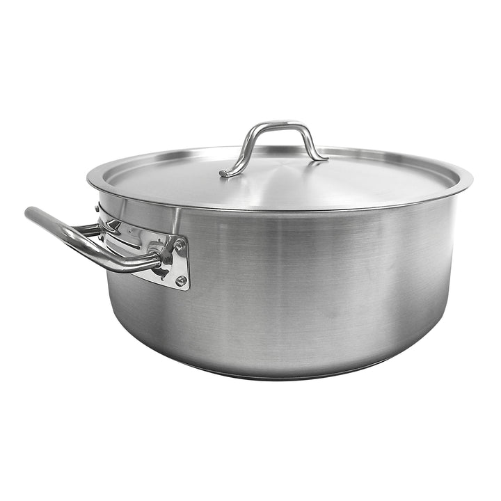 Thunder Group SLSBP4015 15 qt, 15" Diameter Brazier Pot with 1/2" Thickness Lid 2