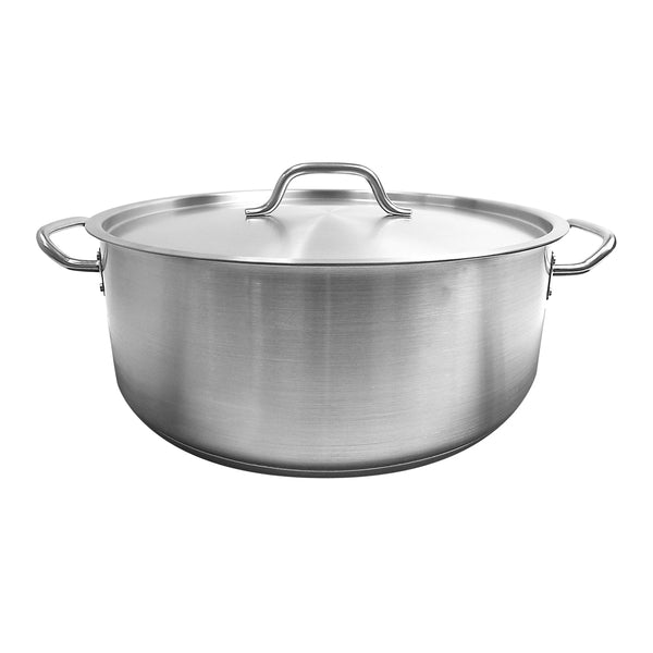 Thunder Group SLSBP4020 20 qt, 16-1/2" Diameter Brazier Pot with 1/2" Thickness Lid