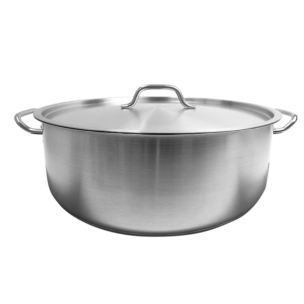 Thunder Group SLSBP4025 25 qt, 18-1/2" Diameter Brazier Pot with 1/2" Thickness Lid