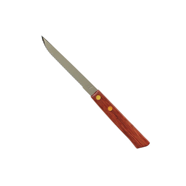 Thunder Group SLSK017 4-1/4" Blade Steak Knife, Stainless Steel with Wooden Handle