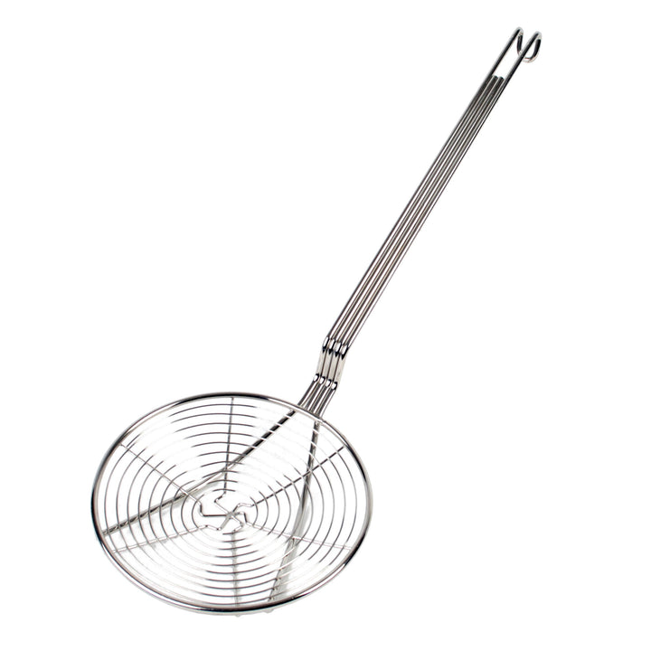 Thunder Group SLSKS007 7" Diameter, Round Spiral Wire Skimmer, Nickel Plated