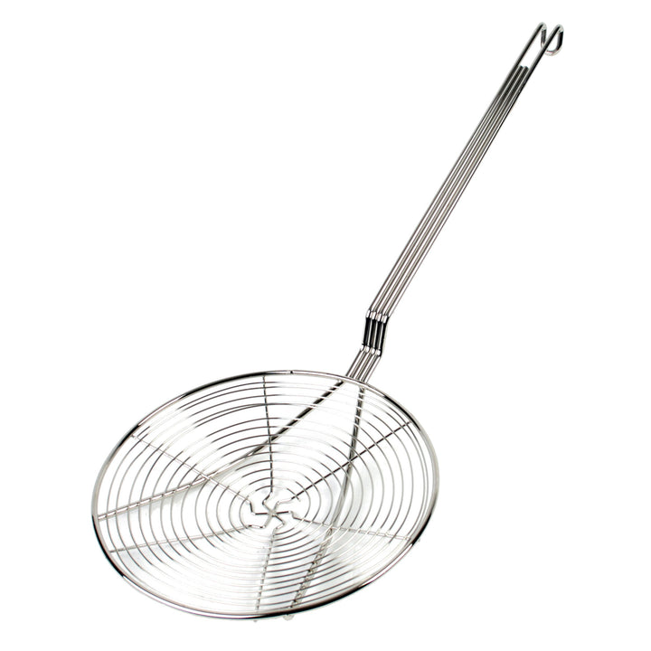 Thunder Group SLSKS009 9" Diameter, Round Spiral Wire Skimmer, Nickel Plated