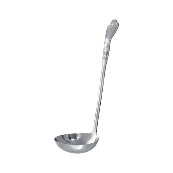 Thunder Group SLSL001 4-1/2 oz, 3-3/4" Diameter Sunflower Pattern Gravy Ladle with Handle