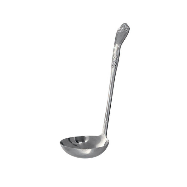 Thunder Group SLSL003 2 oz, 3" Diameter Sunflower Pattern Gravy Ladle with Handle