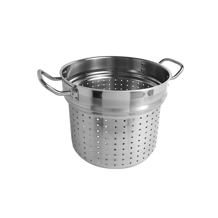 Thunder Group SLSPC4012 12 qt, 10-7/8" Diameter Pasta Cooker with 11" Diameter x 1/2" Thickness Lid 3