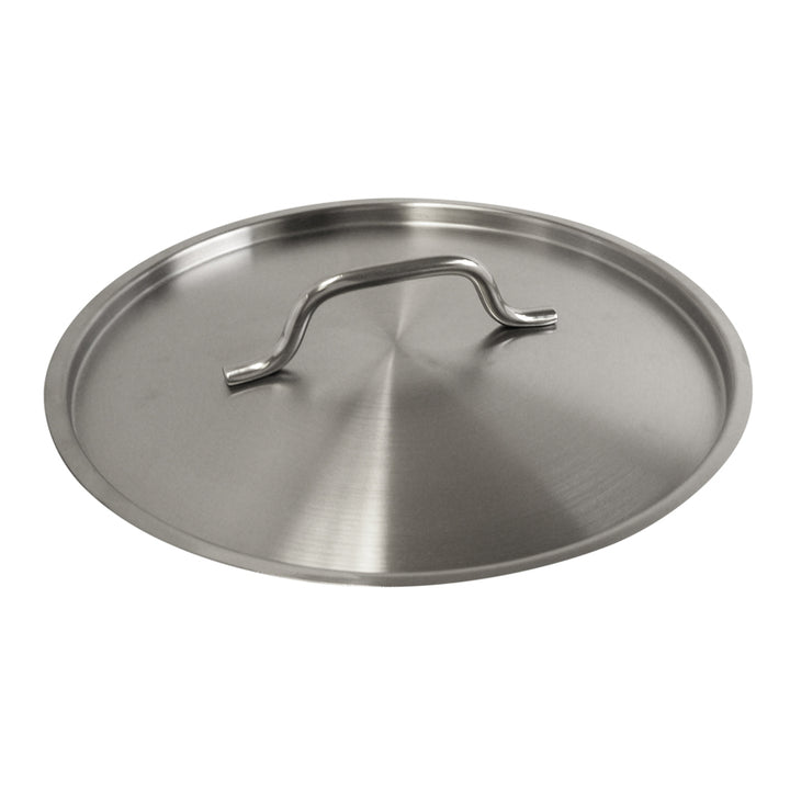 Thunder Group SLSPS4012 12 qt, 11-5/8" Diameter x 7-3/8" Height, 2-3/8" Welded Handle, Stock Pot with 11-5/8" Diameter x 1/2" Thickness Lid 5