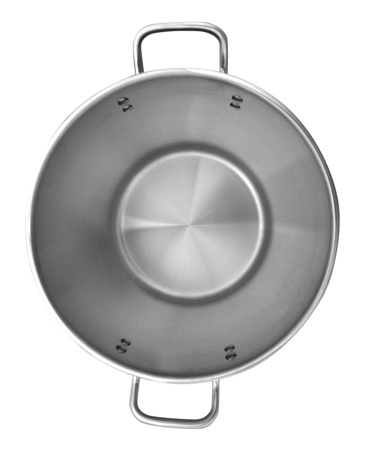 Thunder Group SLSPS4020 20 qt, 12-3/8" Diameter x 10-1/2" Height, 2-1/2" Welded Handle, Stock Pot with 12-3/8" Diameter x 5/8" Thickness Lid 2