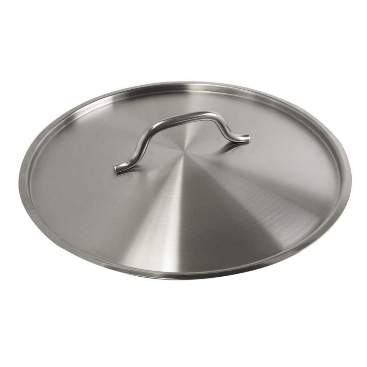 Thunder Group SLSPS4024 24 qt, 14" Diameter x 10-3/8" Height, 2-1/4" Welded Handle, Stock Pot with 14" Diameter x 5/8" Thickness Lid 4