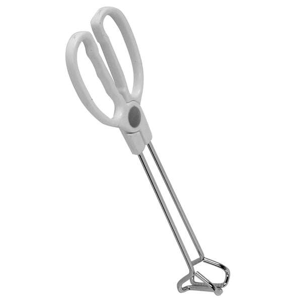 Thunder Group SLSR010 10" x 3-1/2" x 1-1/2", Scissor Tong, Iron Plated