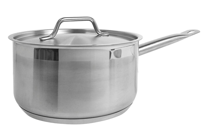 Thunder Group SLSSP4035 3-1/2 qt, 8-3/8" Diameter Sauce Pan with 7" Diameter x 1/2" Thickness Lid 2