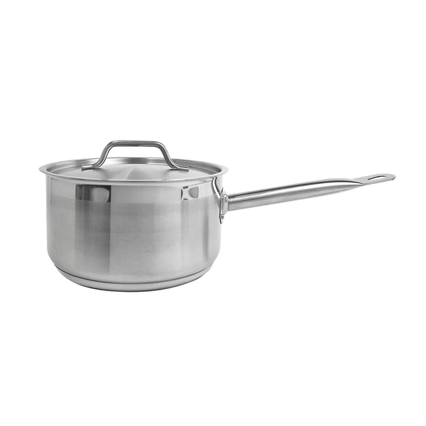 Thunder Group SLSSP4035 3-1/2 qt, 8-3/8" Diameter Sauce Pan with 7" Diameter x 1/2" Thickness Lid