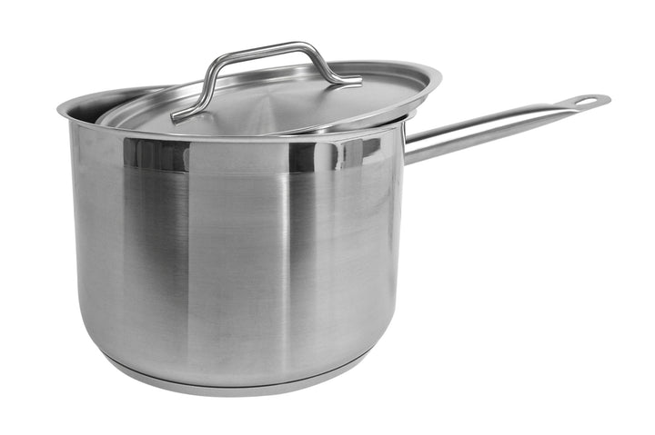 Thunder Group SLSSP4045 4-1/2 qt, 8-3/8" Diameter Sauce Pan with 8-3/8" Diameter x 1/2" Thickness Lid 2