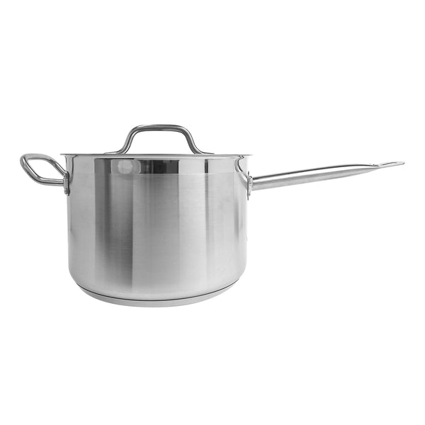 Thunder Group SLSSP4076 7-3/5 qt, 10-1/4" Diameter Sauce Pan with 10" Diameter x 1/2" Thickness Lid