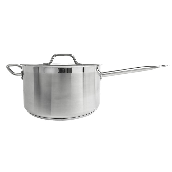 Thunder Group SLSSP4100 10 qt, 7" Diameter Sauce Pan with 7" Diameter x 1/2" Thickness Lid