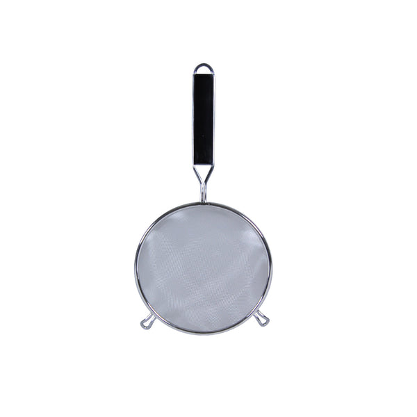 Thunder Group SLSTN5106PB 6" Diameter x 2-1/2" Height, 6-1/2" Handle Length with 1" Front Hook Single Fine Mesh Strainer