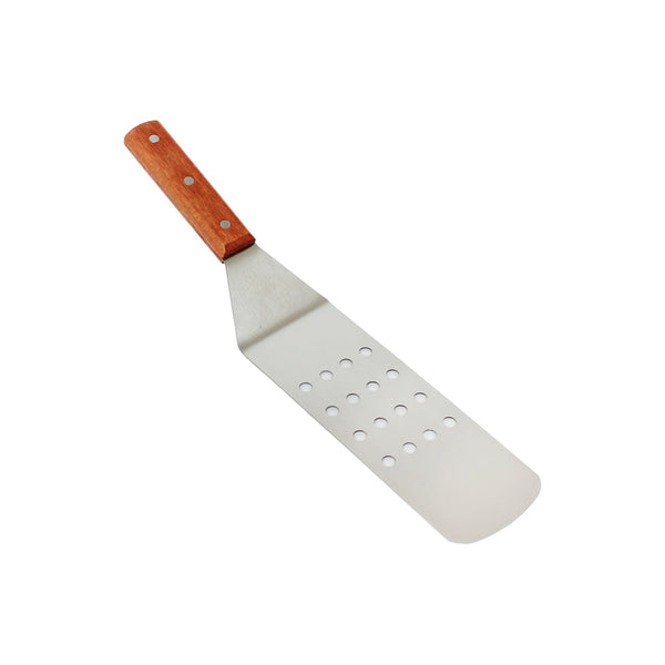 Thunder Group SLTWBT110 Perforated Turner, Stainless Steel, Blade Size:  10" x 3", Perforated Hole Size:  3/8", Handle:  4-5/8" x 1" x 3/4"