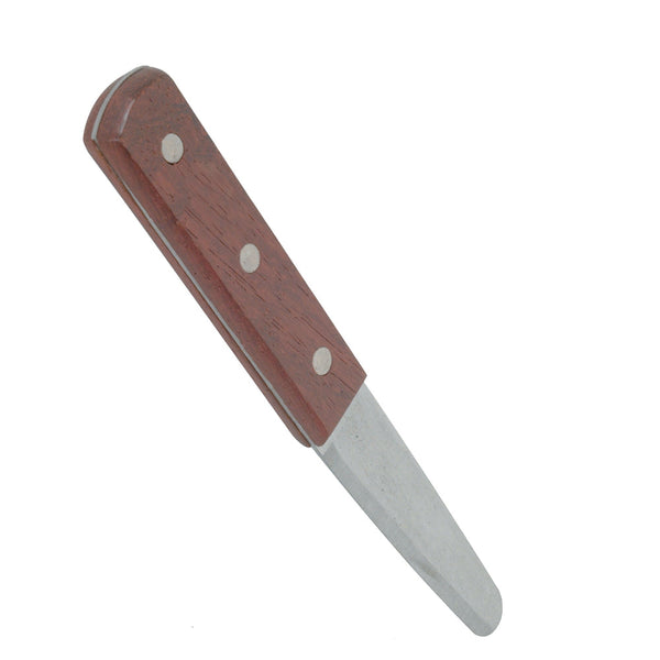 Thunder Group SLTWCK007 7-1/4" x 7/8" x 1/2", Clam Knife, Stainless Steel & Wood