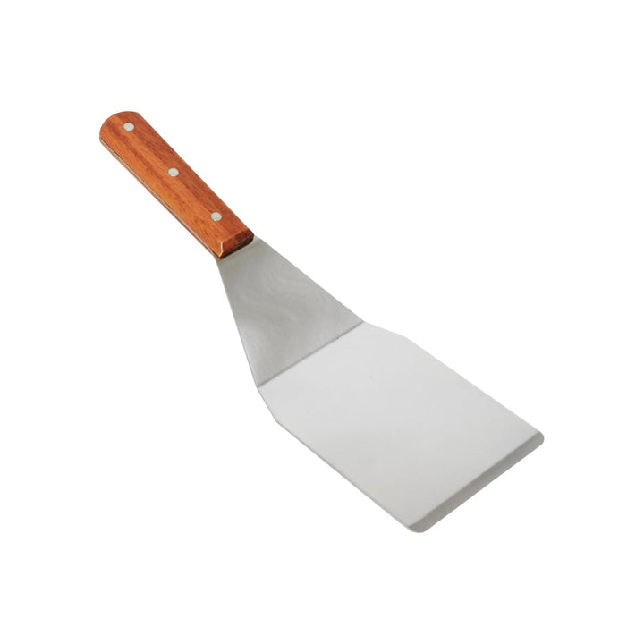 Thunder Group SLTWHT005 5-1/2" x 4-1/2" x 13-1/2", Hamburger Turner, Stainless Steel with Wooden Handle