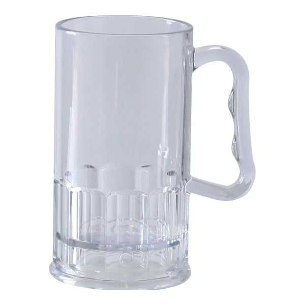 Yanco SM-10-B 10 Oz Clear Plastic Stemware Beer Mug, Pack of 24