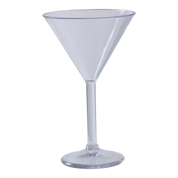 Yanco SM-10-MT 10 Oz Clear Plastic Stemware Martini Glass, Pack of 24