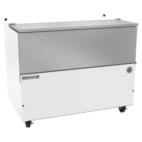 Beverage-Air SM49HC-W 49" White 1 Sided Cold Wall Milk Cooler