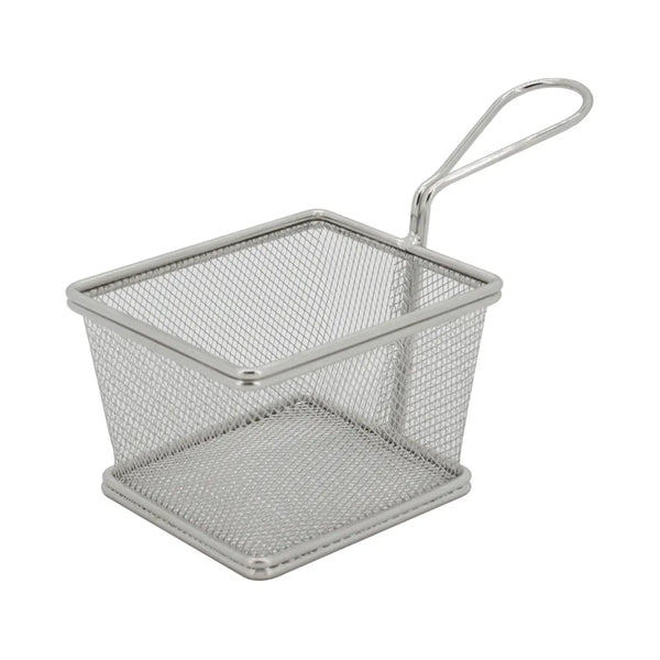 CAC China SMFB-2 Mini Fry Basket SS Serving Sq. /Each