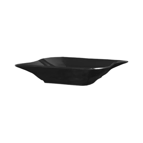 CAC China SOH-125-BLK Rect. Pasta Bowl Black 22oz 12" Case of 12 Pcs