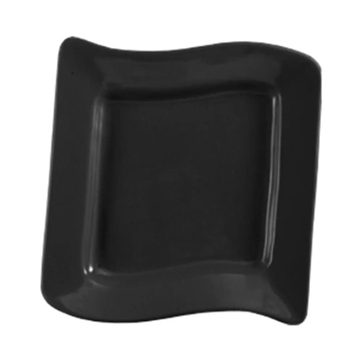 CAC China SOH-6-BLK Square Plate Black 6 3/4" Case of 36 Pcs