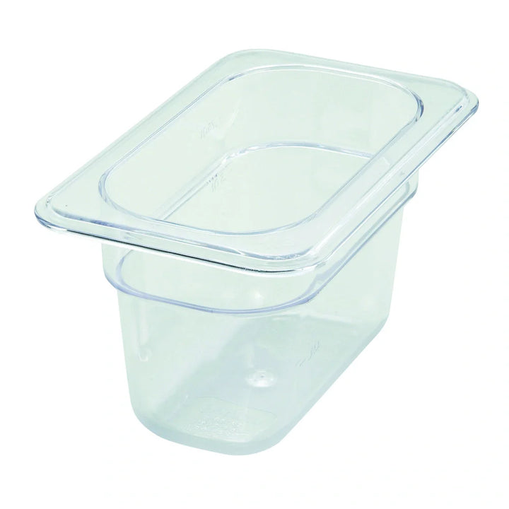 Winco SP7904 PC Food Pan, 1/9 Size, 4"